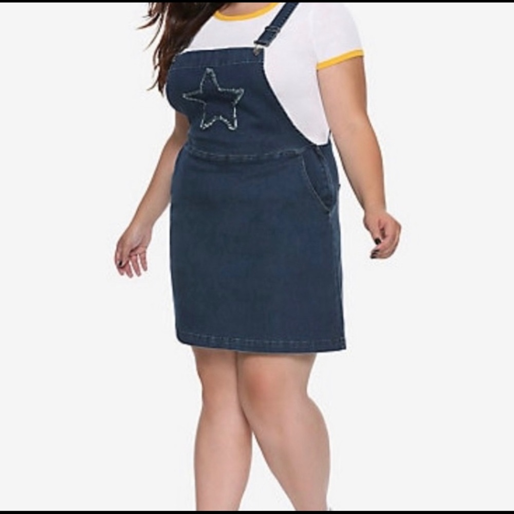 Star Design Denim Dress